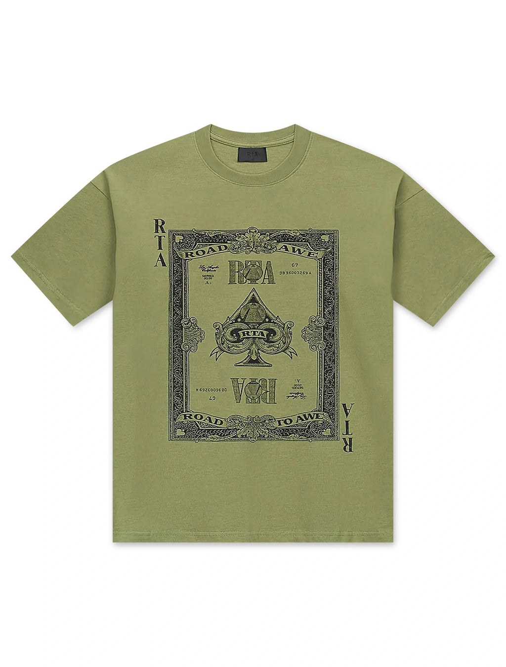 RTA Road to Awe Tee - Oil Green