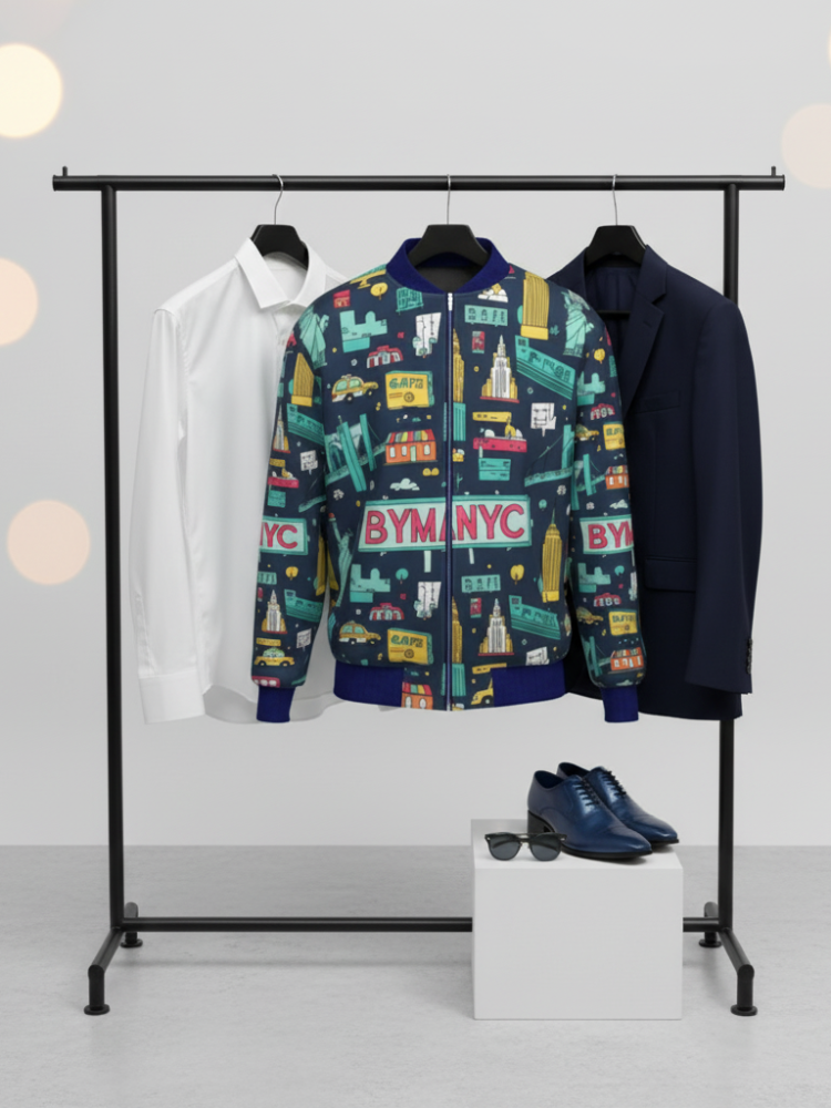 Men's WALL STREET Bomber Jacket BYMANYC ® New York