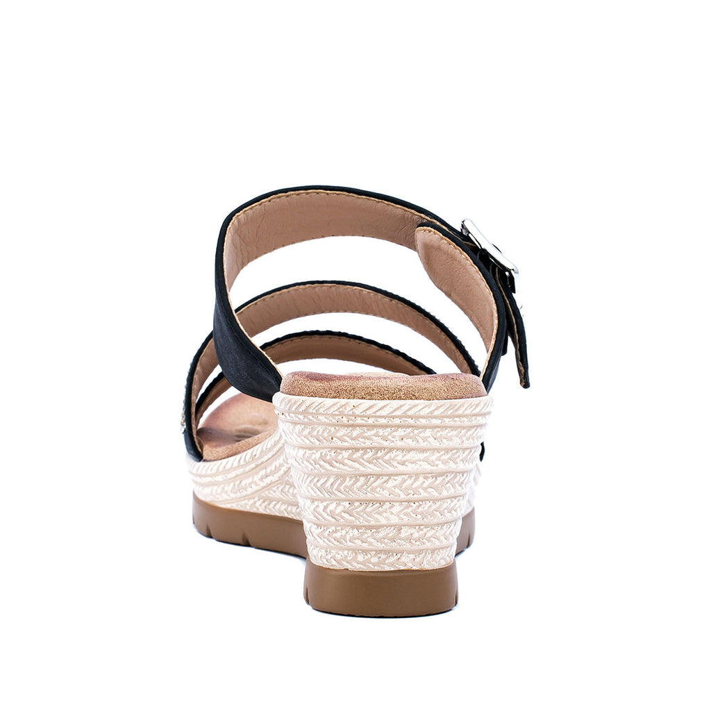 Monica Black Espadrille Sandal