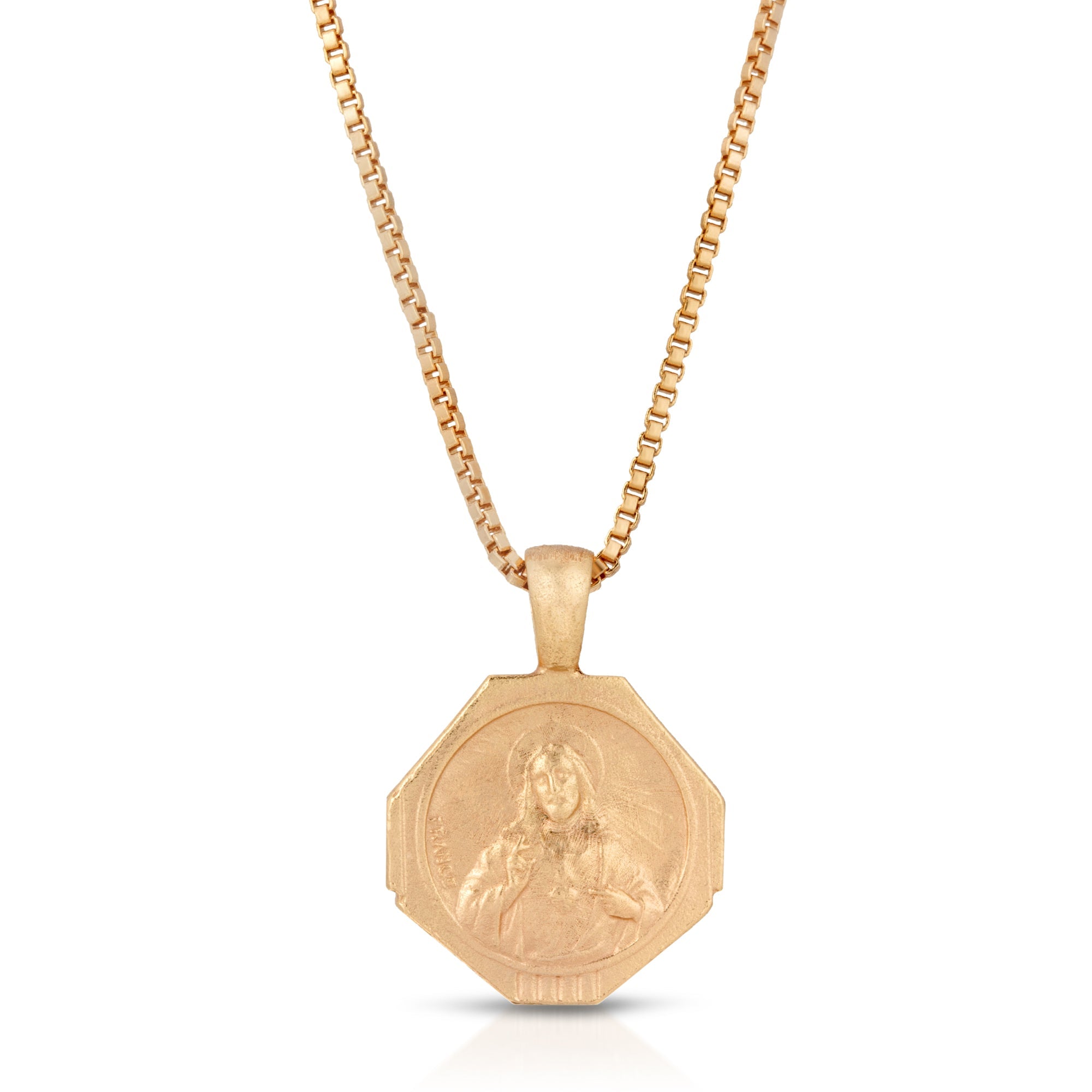 Sofia Pendant Necklace in Seafoam Green