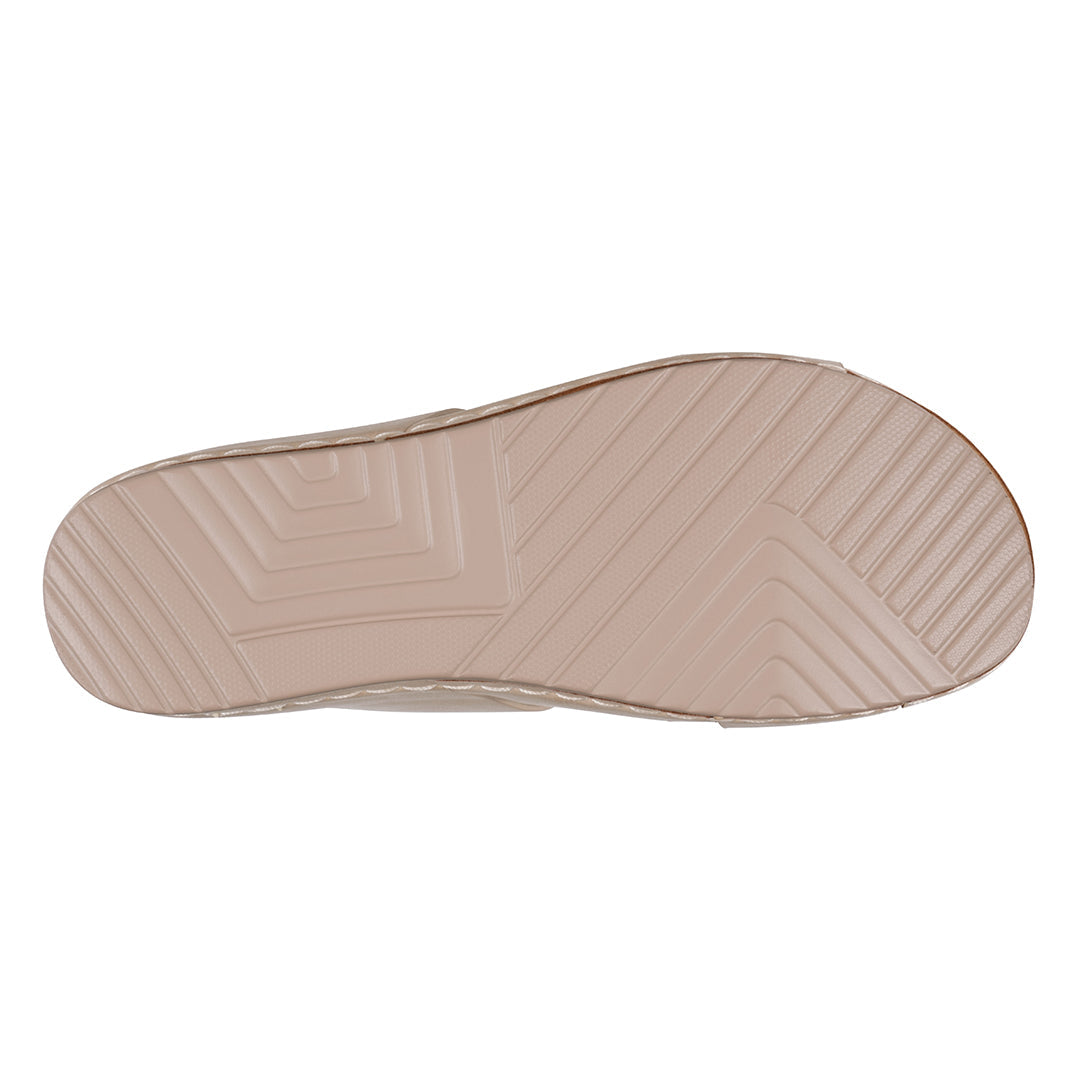 Women's Nessie Gold Flower Comfort Sandals
