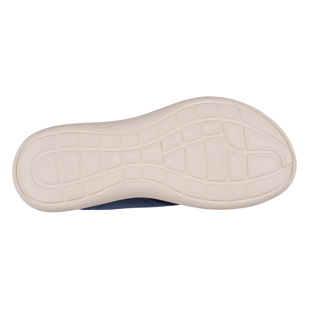 Women's Nixie Navy Stretch Lycra Wedge Sandals