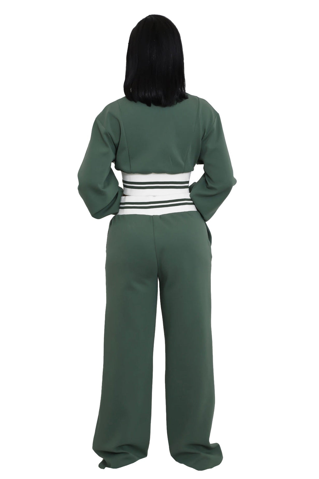 WOMEN FASHION CASUAL TWO PIECE PANT SET