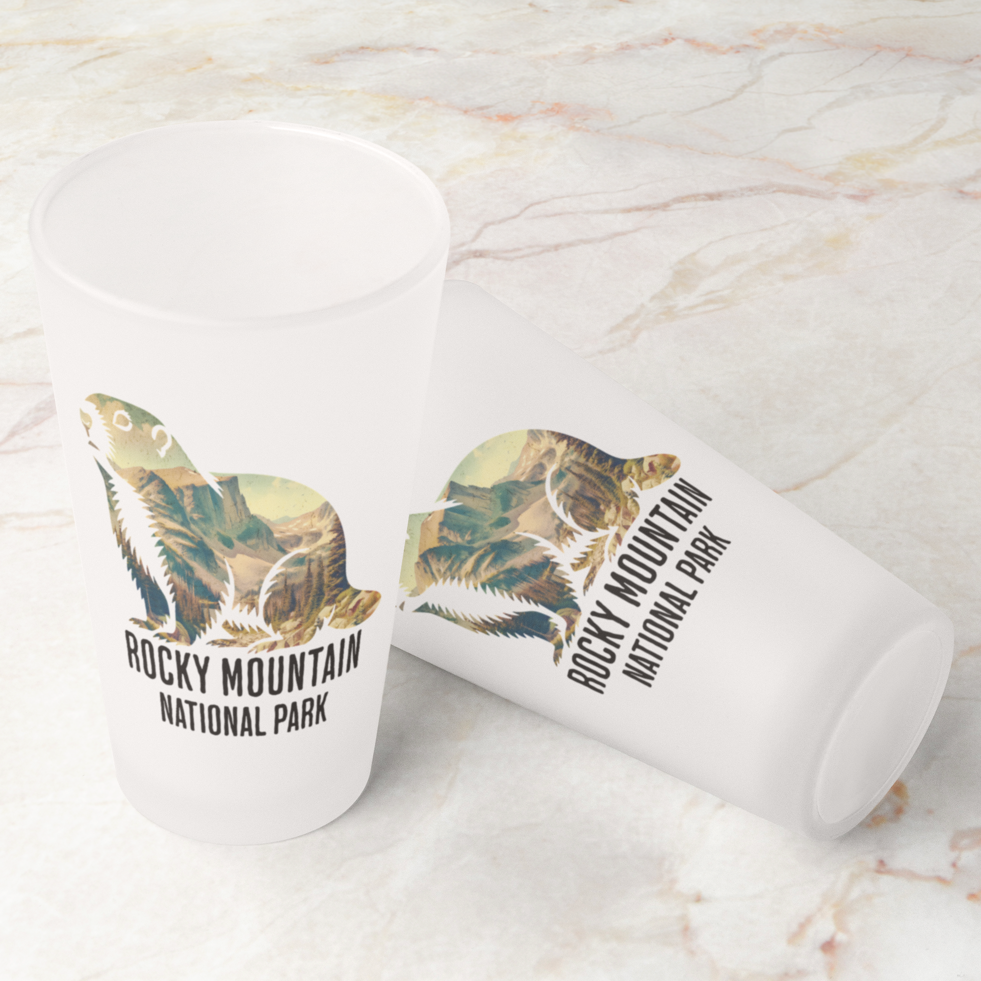 Rocky Mountain National Park Marmot Frosted Pint