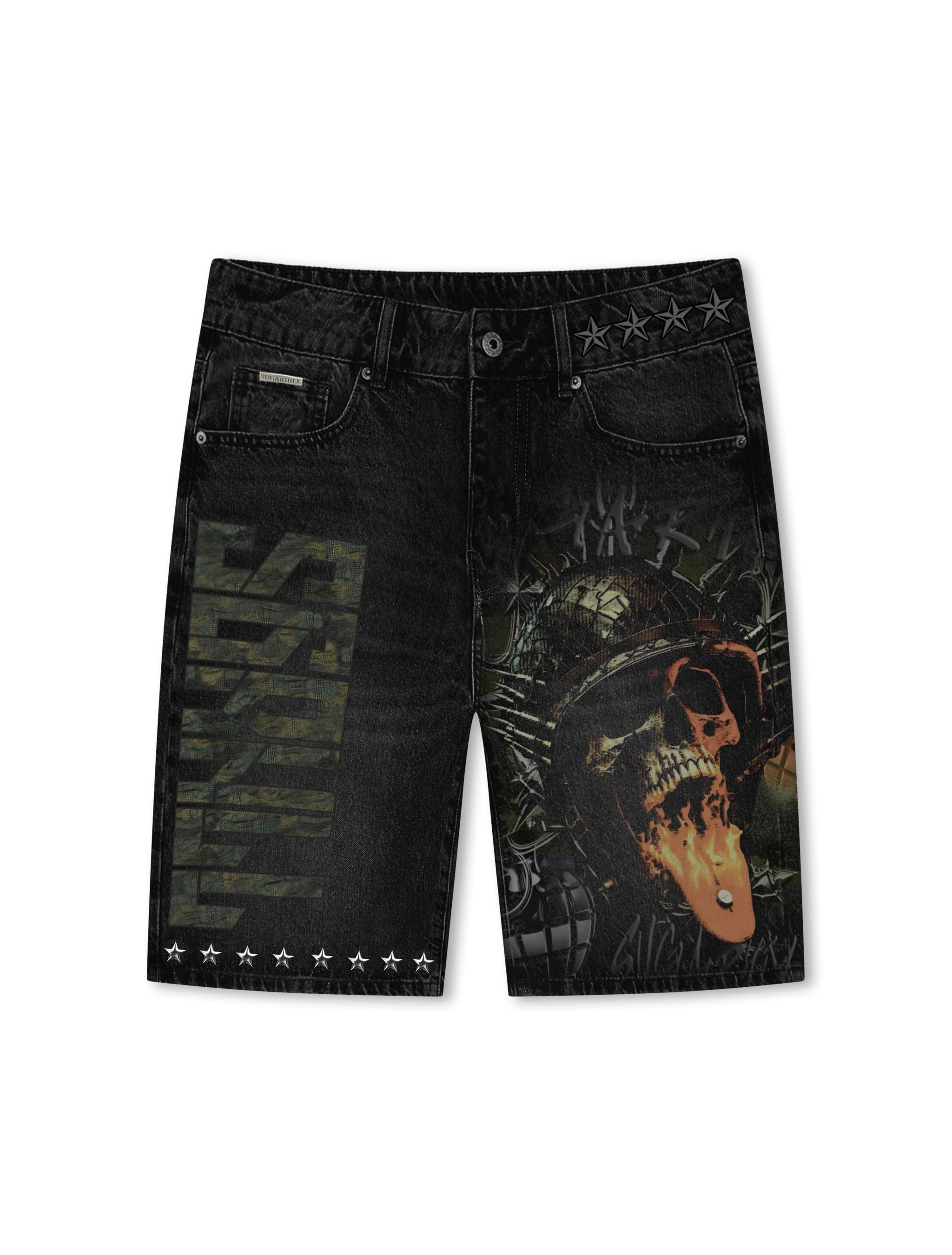 Sugarhill Platoon Jorts - Black Wash
