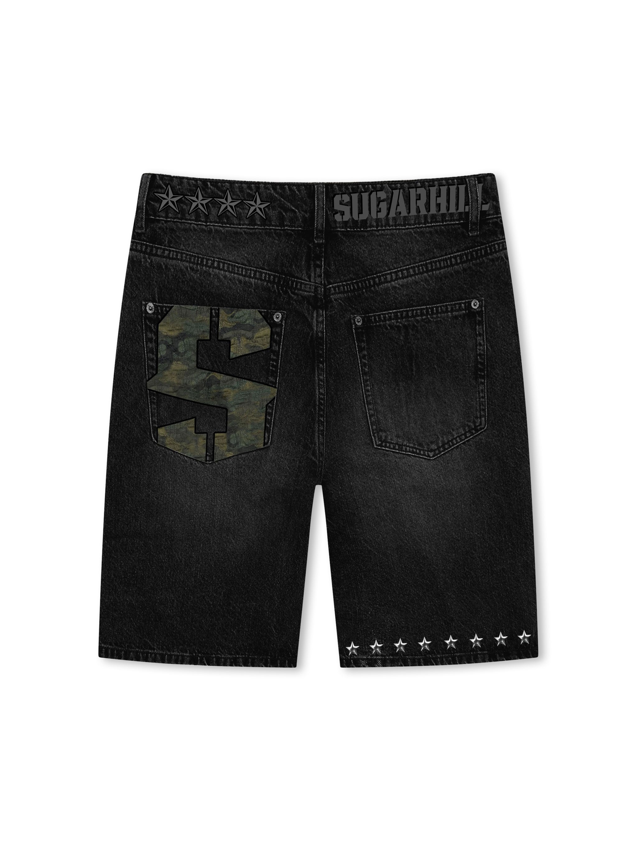 Sugarhill Platoon Jorts - Black Wash