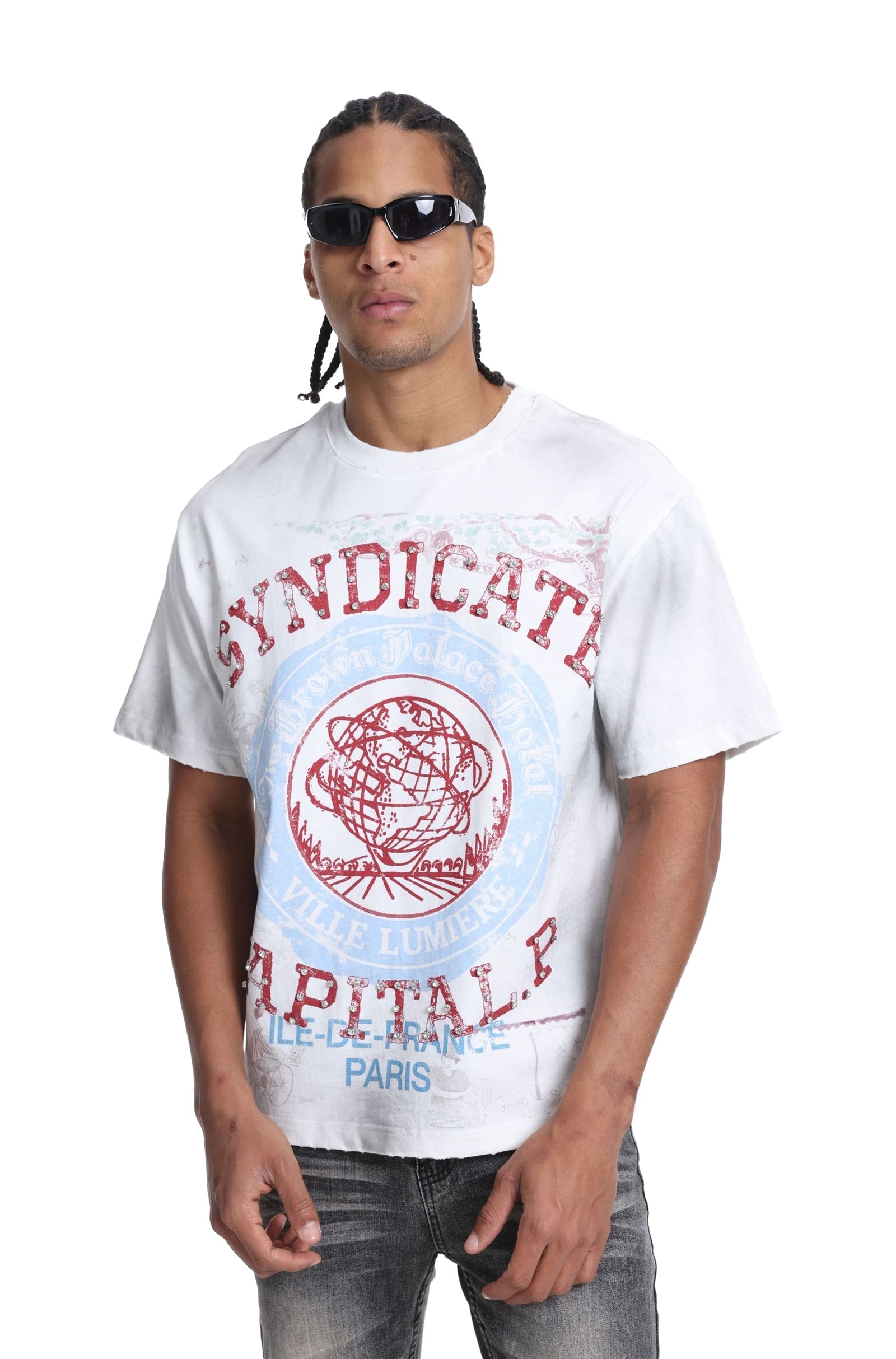 Syndicate Capital P Tee - White