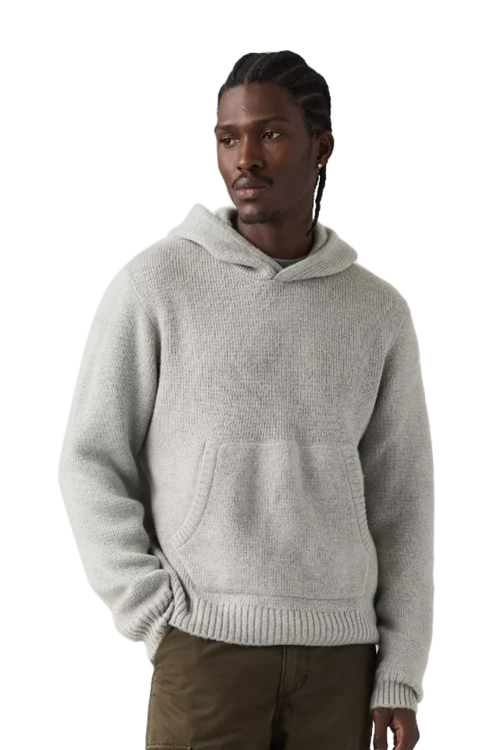 Levis Portola Sweater Hoodie - Grey Heather