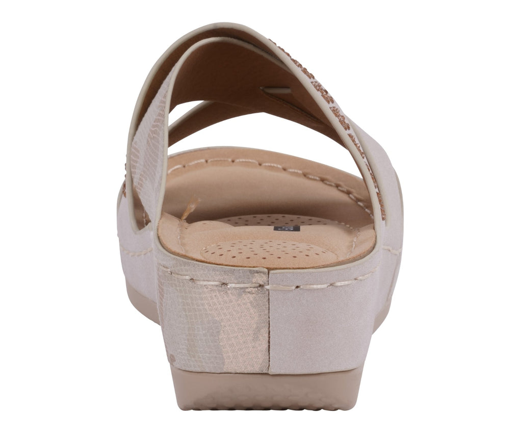 Soraya Gold Wedge Sandal