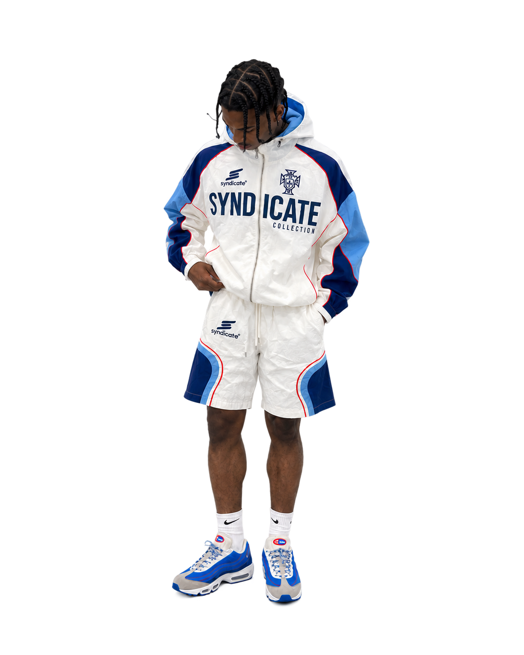 Syndicate Nylon Tracksuit Set - White