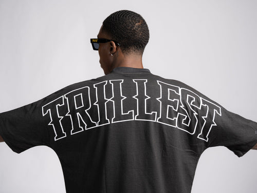 Forever Trill T-Shirt - Black/White/Red (Oversized)