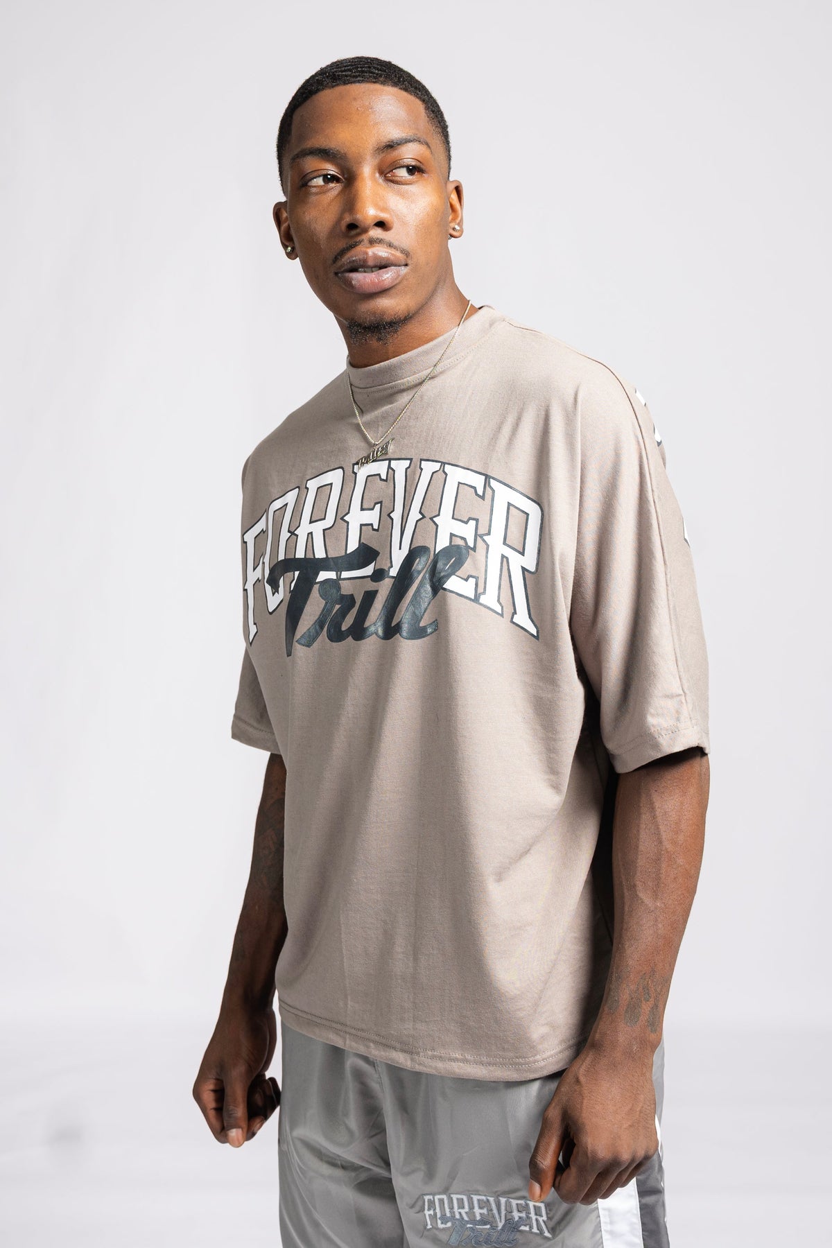 Forever Trill T-Shirt - Gray (Oversized)