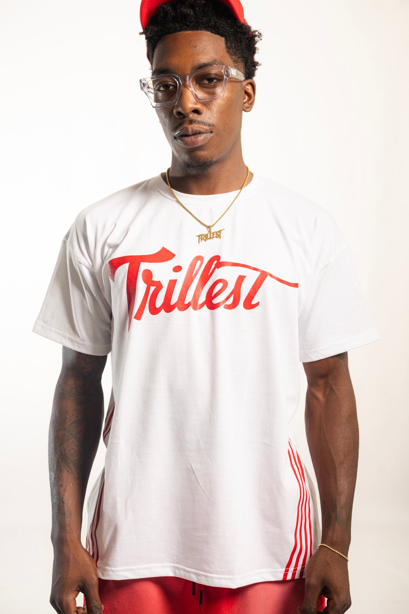 4 Stripes Trillest Tee - White/Red