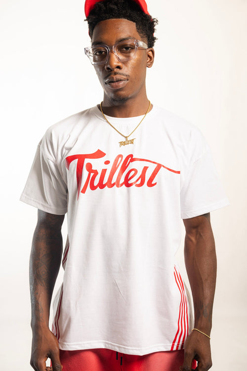 4 Stripes Trillest Tee - White/Red