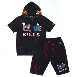 Makobi Love Kills Short Sleeves Set, Black, product photo