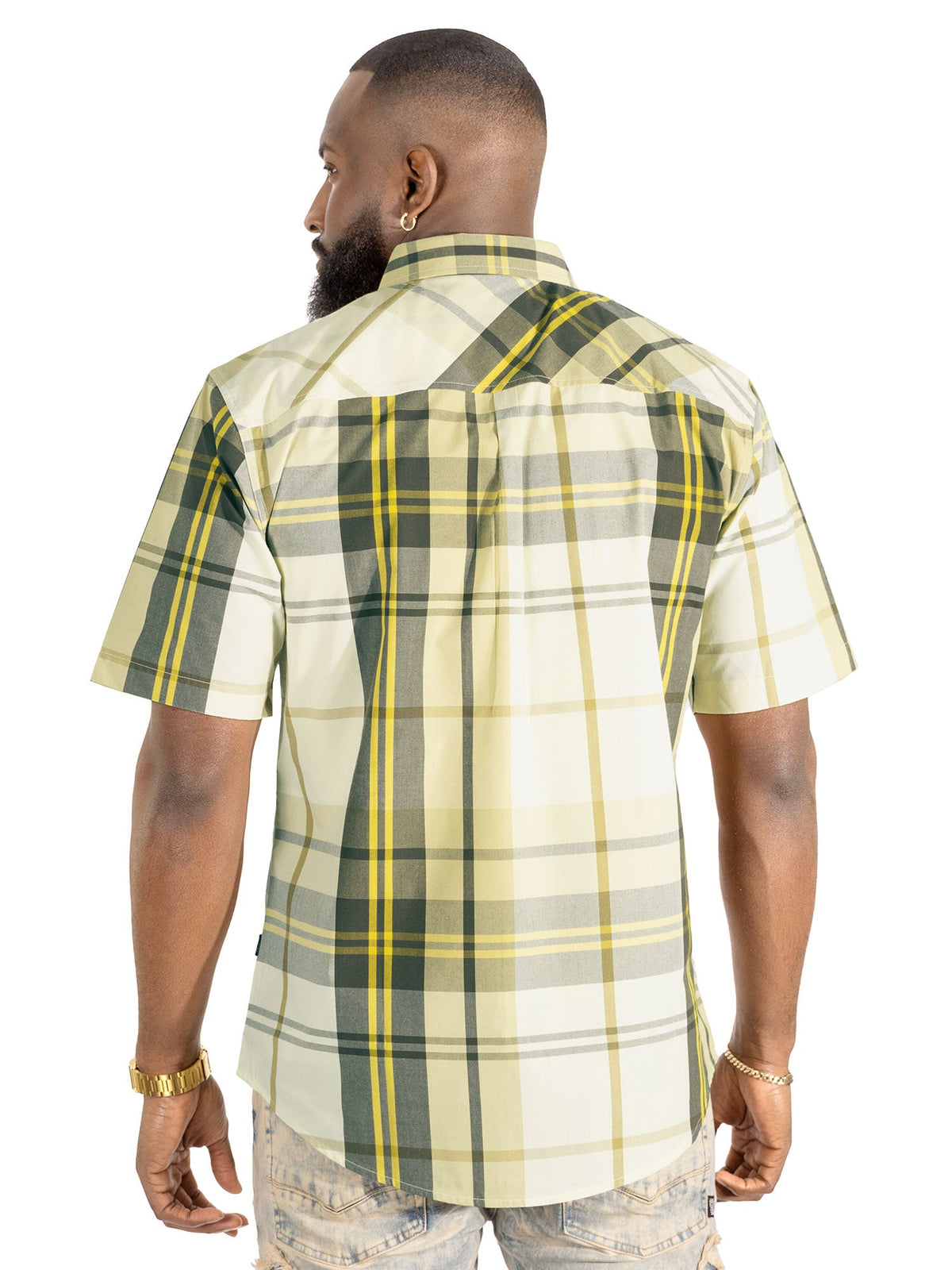 V832 Leon Plaid Shirt - Natural