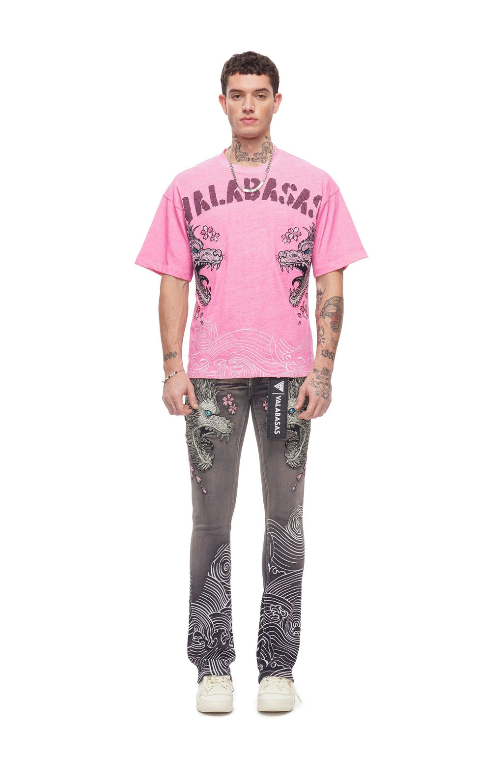 Valabasas Tenka Stacked Denim Jean - Grey Wash