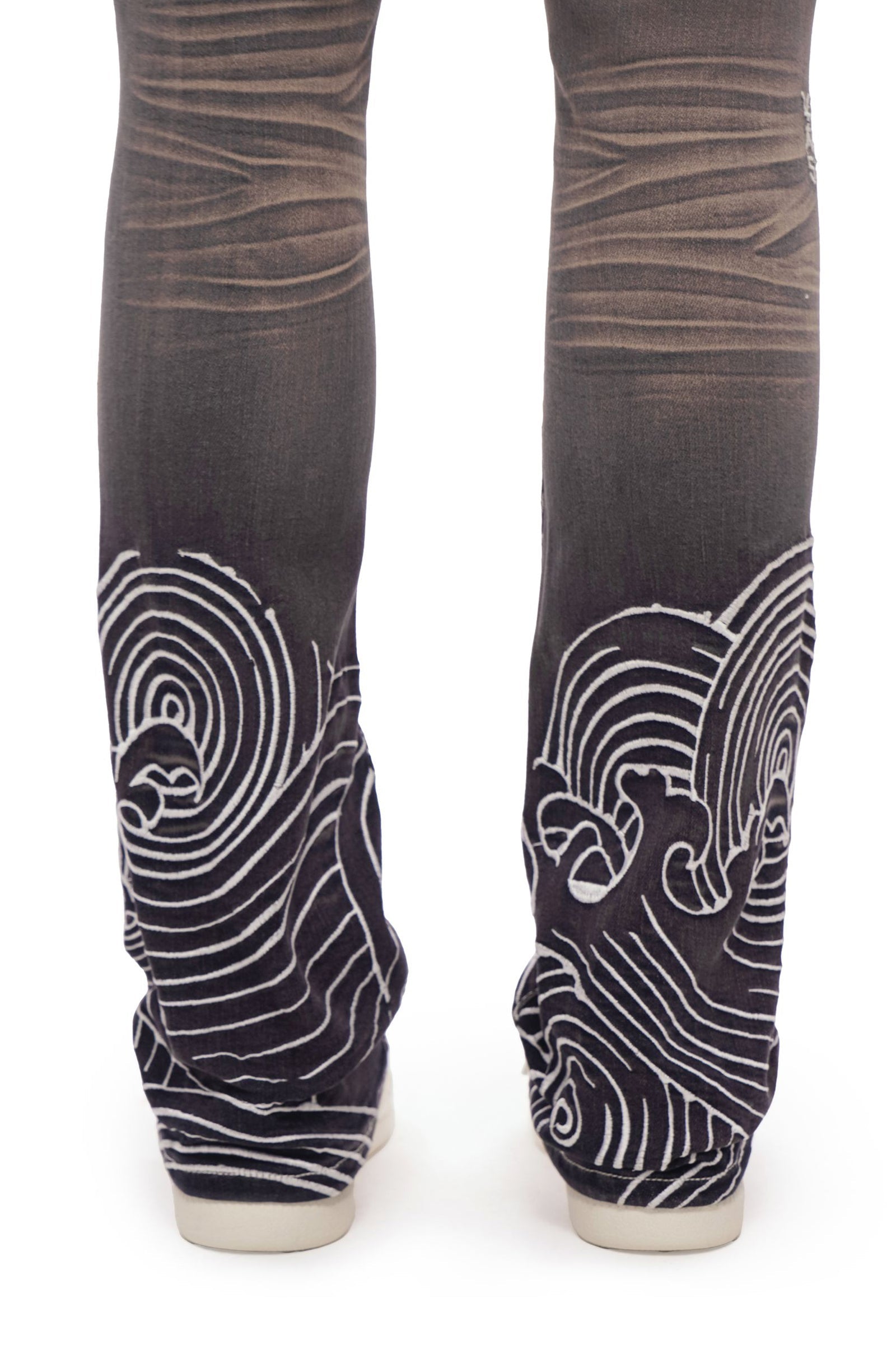 Valabasas Tenka Stacked Denim Jean - Grey Wash