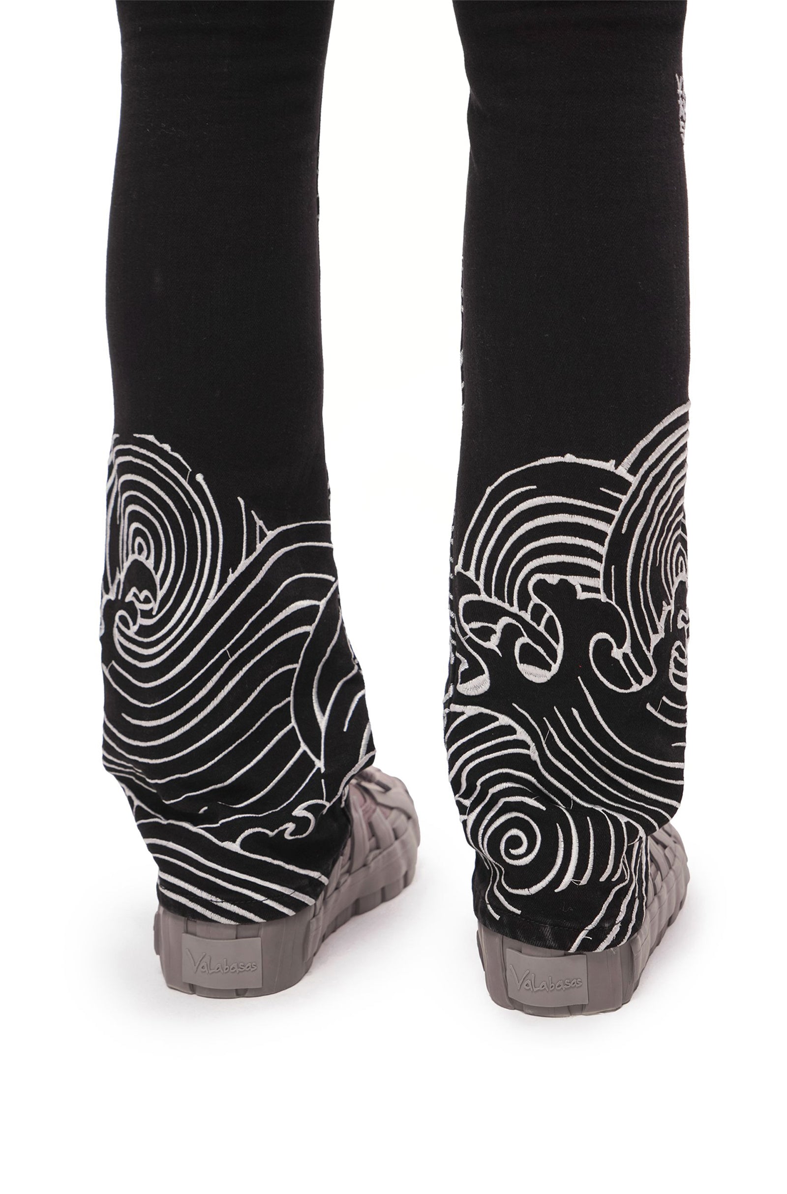 Valabasas Tenka Stacked Denim Jean - Jet Black