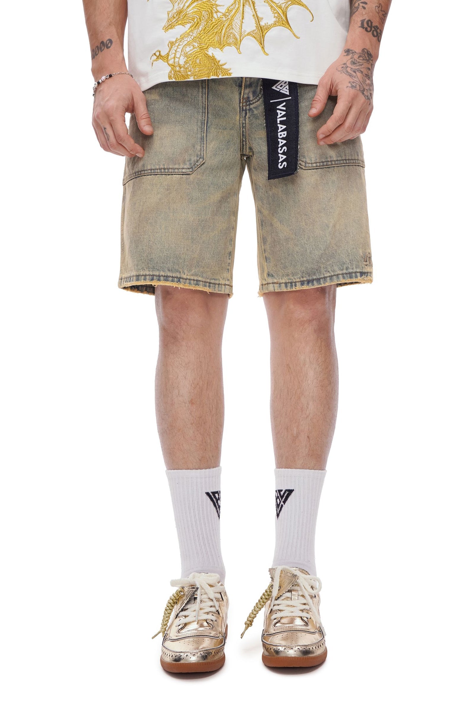 Valabasas Kuroto Denim Shorts - Vintage Wash