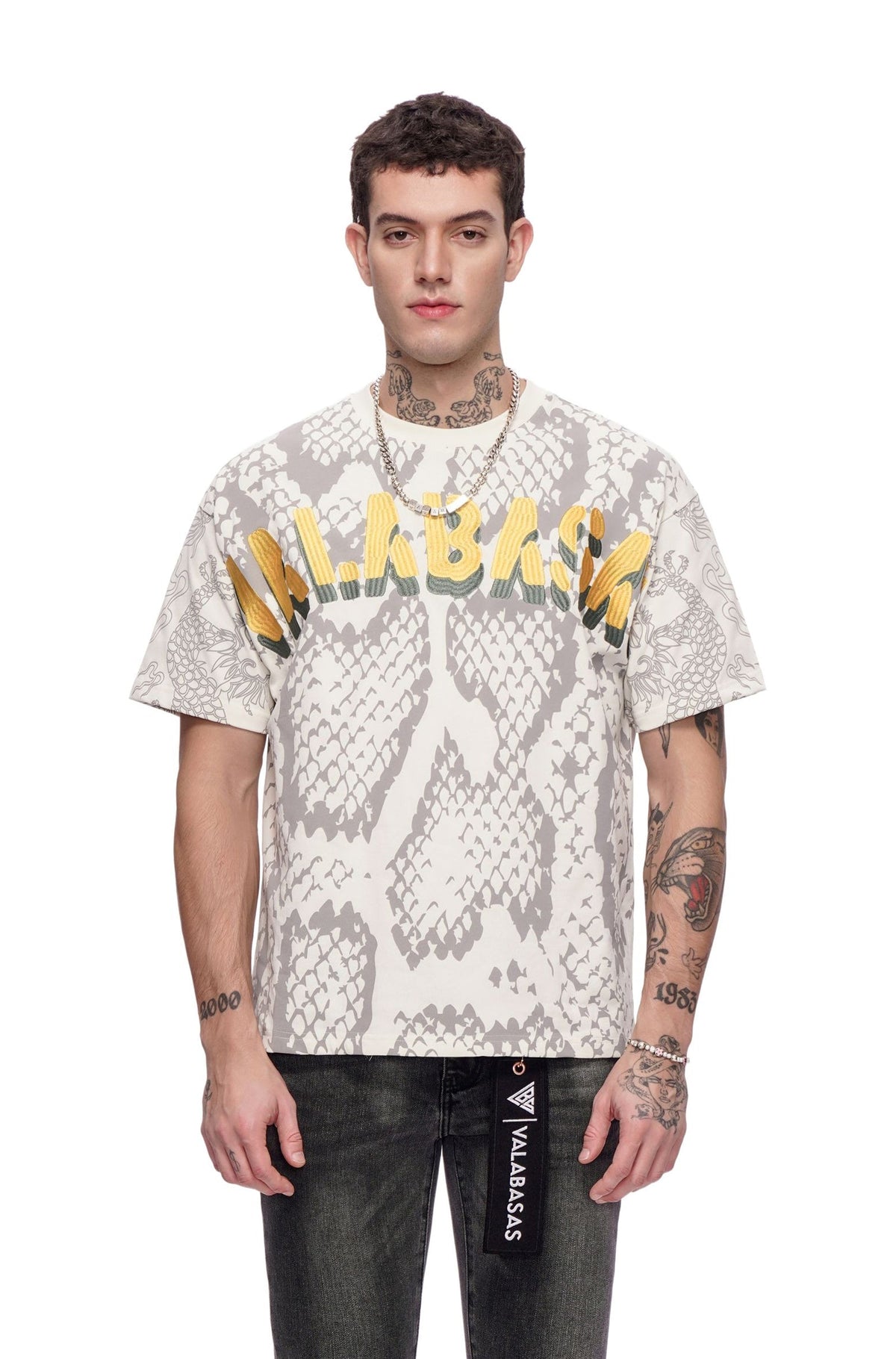 Valabasas Serpent Fade Tee - White