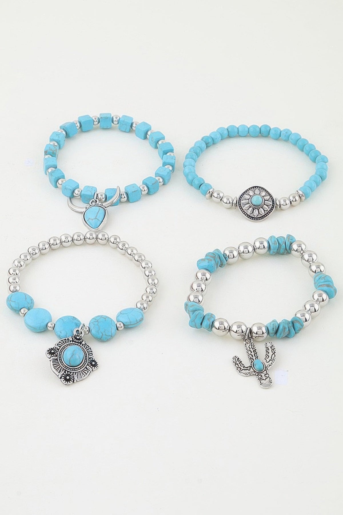 Women's Multi Antique Charm Beaded Bracelet BYMANYC ® New York CONTEMPORARY VIBRANT MODERN JEWELRY - New Collection
