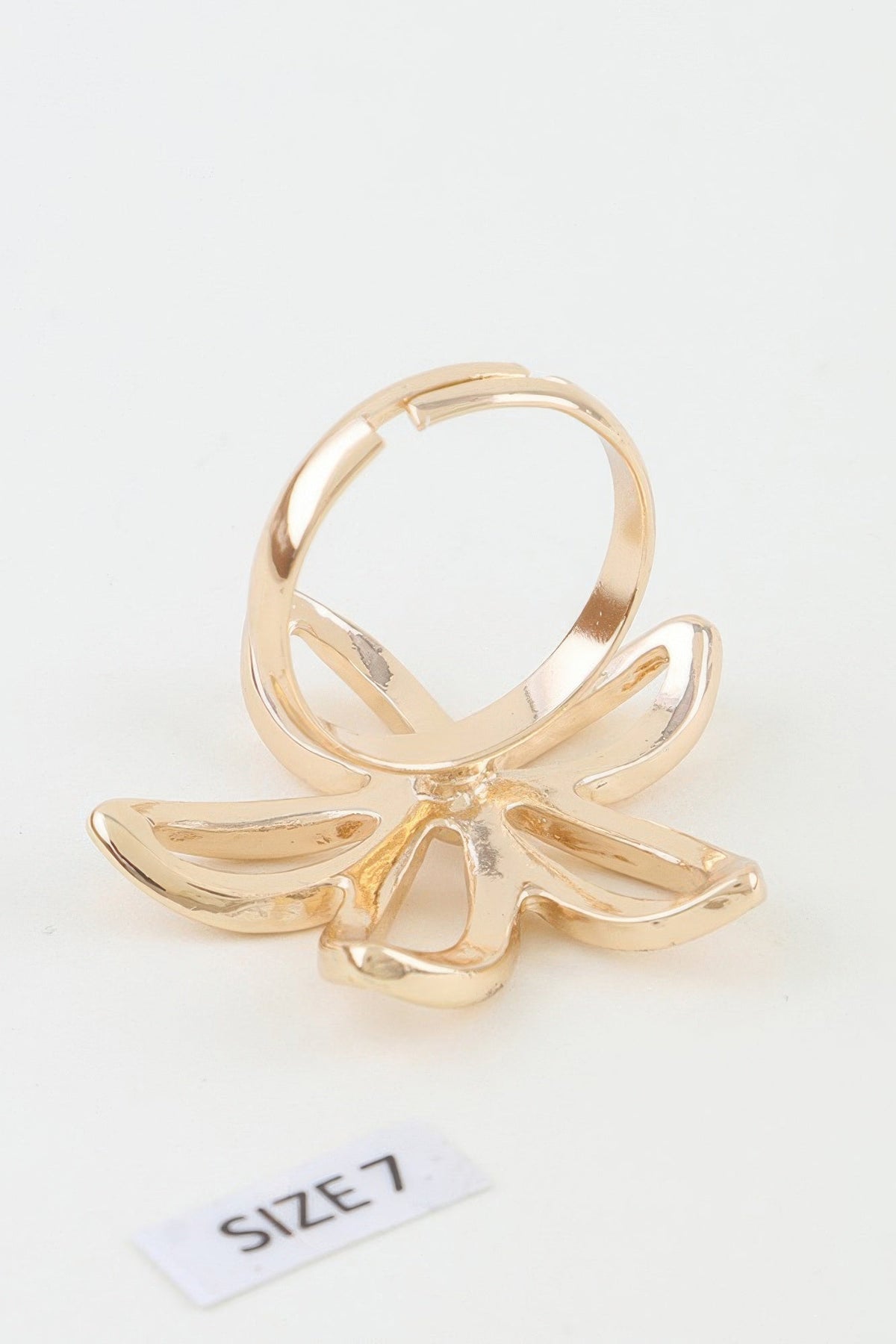Women's Band Ring Polished Open Flower BYMANYC ® New York CONTEMPORARY FLORAL CUTOUT RING - New Collection