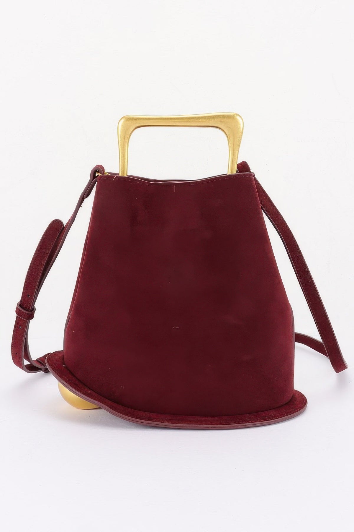 Women's Top Handle Bag Faux Suede Metal Handle BYMANYC ® New York CONTEMPORARY TEXTURED METALLIC PURSE - New Collection