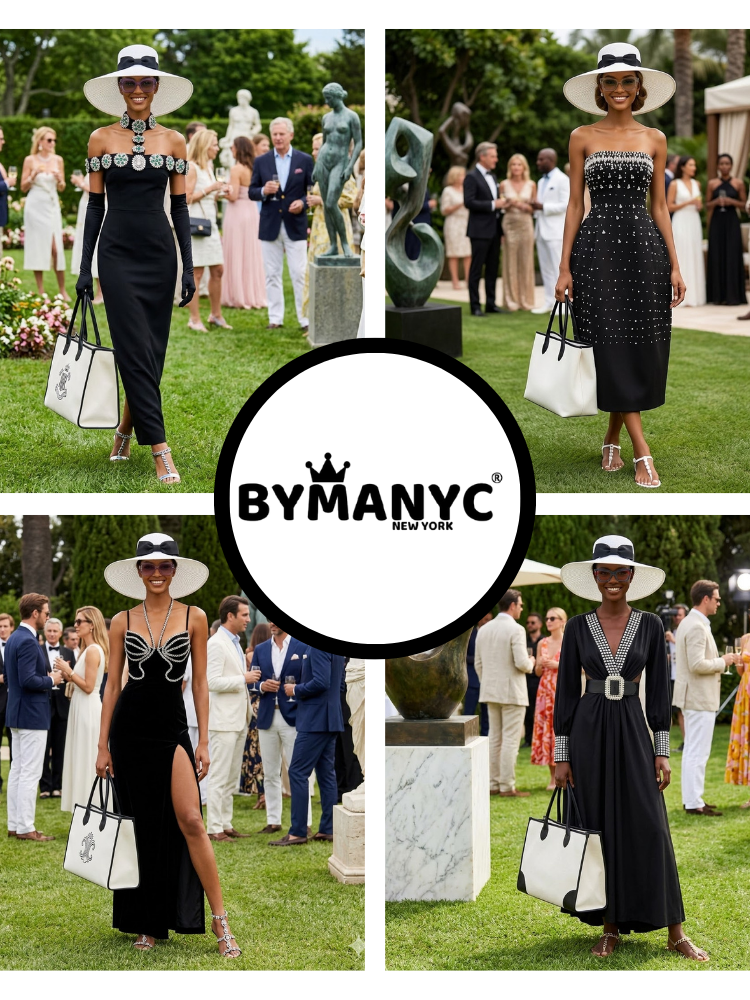 Women's Dress Elegant Black GRAMERCY New Collection THE HAMPTONS BYMANYC ® New York
