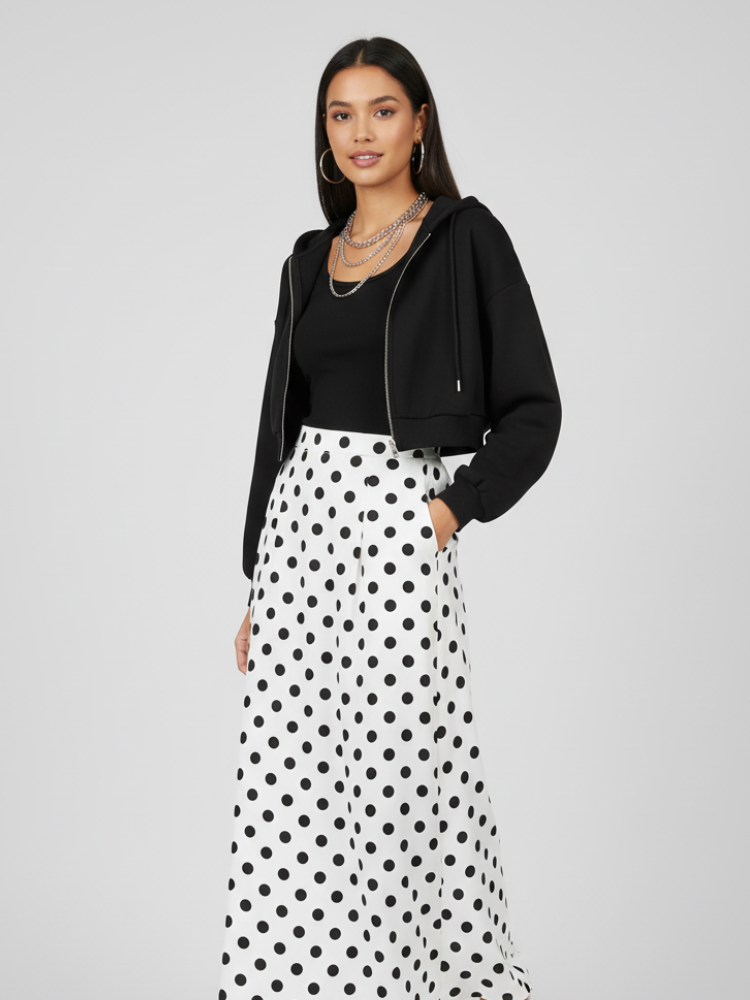 Zip-Up Cropped Hoodie | Brooklyn - BYMANYC ® New York