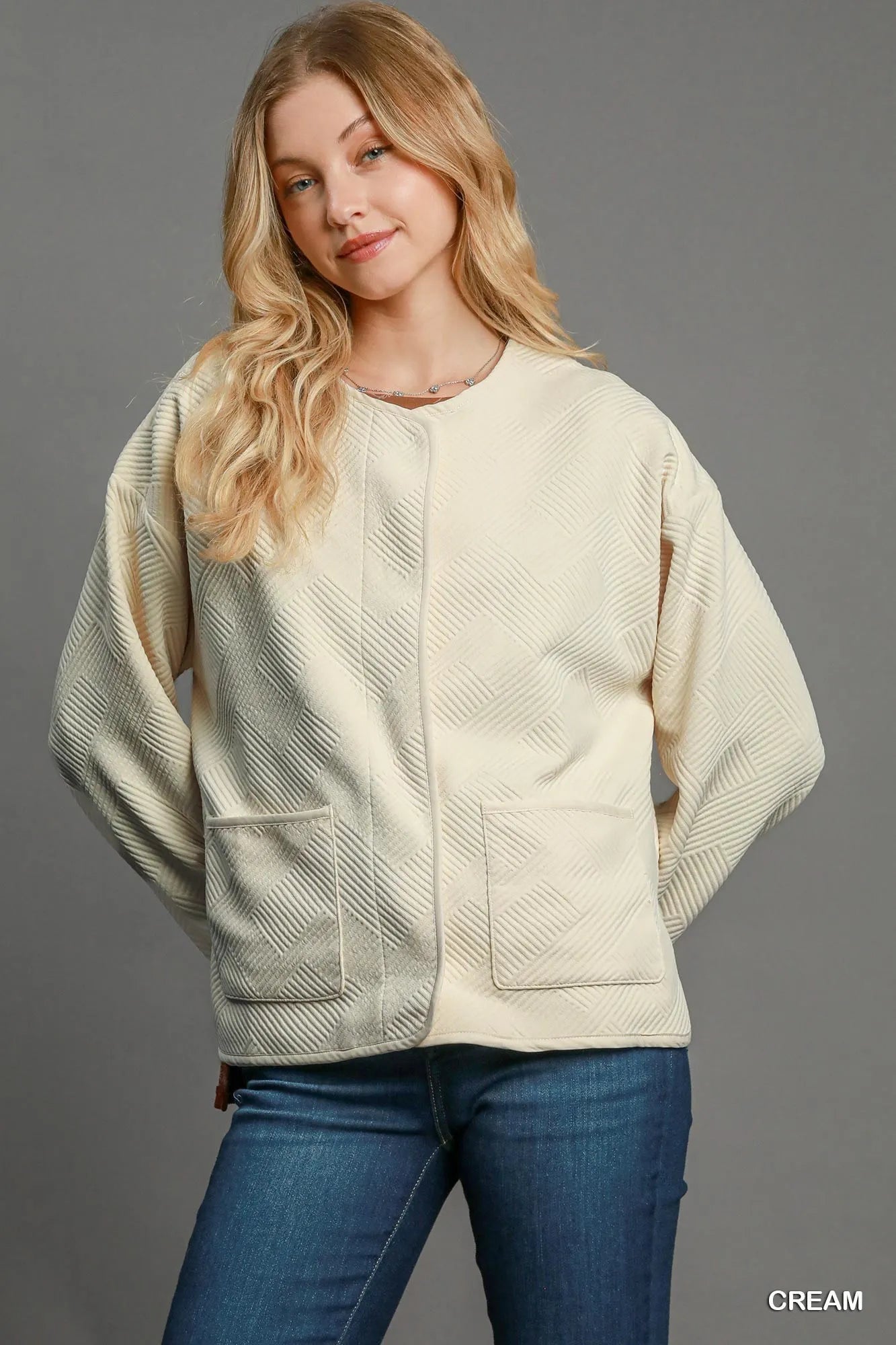 Garden Naked Umgee Textured Jacquard Jacket
