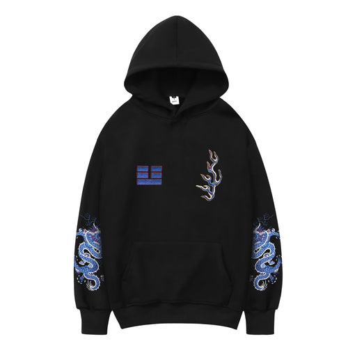 KH9110 Blue Lightning Hoodie