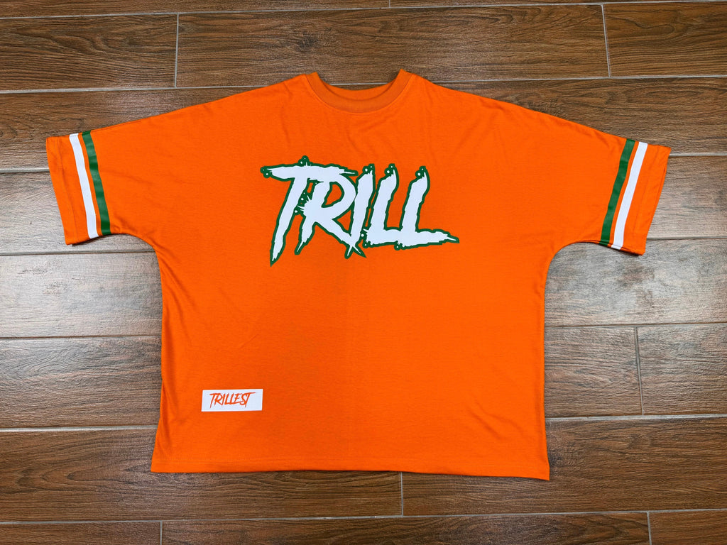 Big Trill Tee - Orange/Green/White