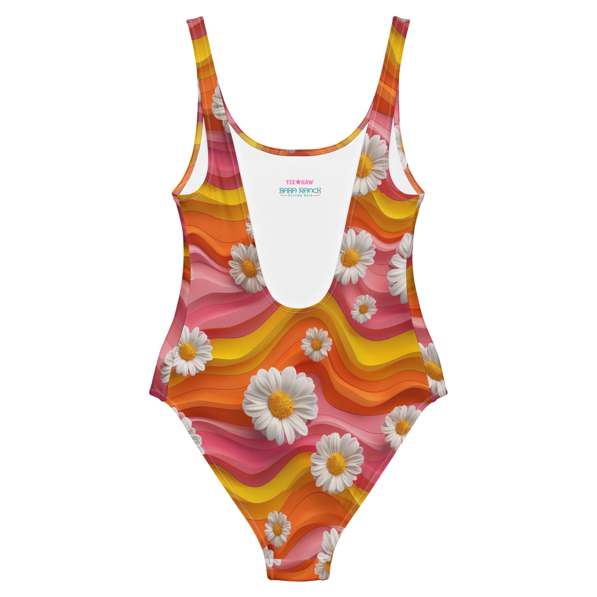 Yeehaw Groovy Floral One-Piece Swimsuit