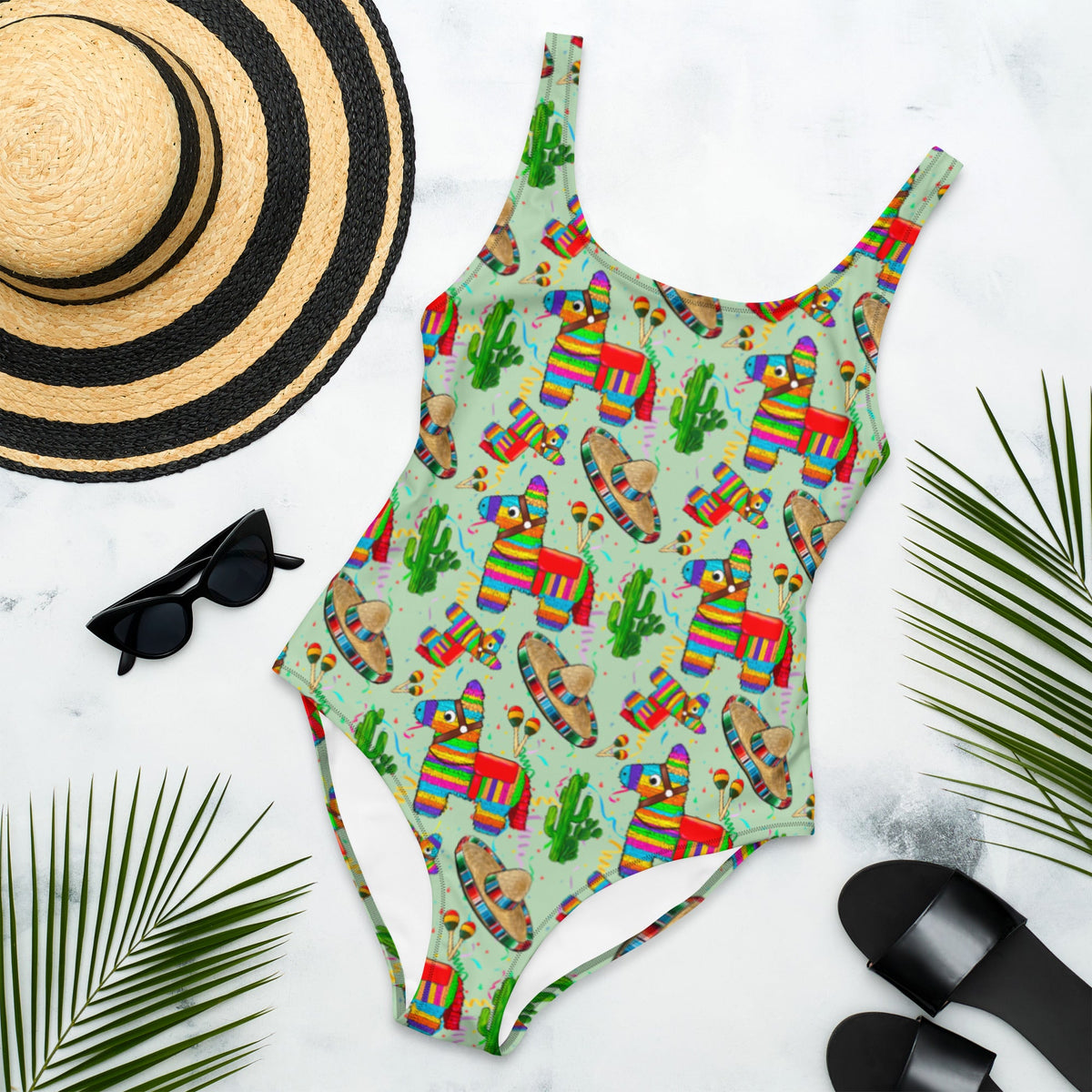 Yeehaw Cinco De Mayo One-Piece Swimsuit