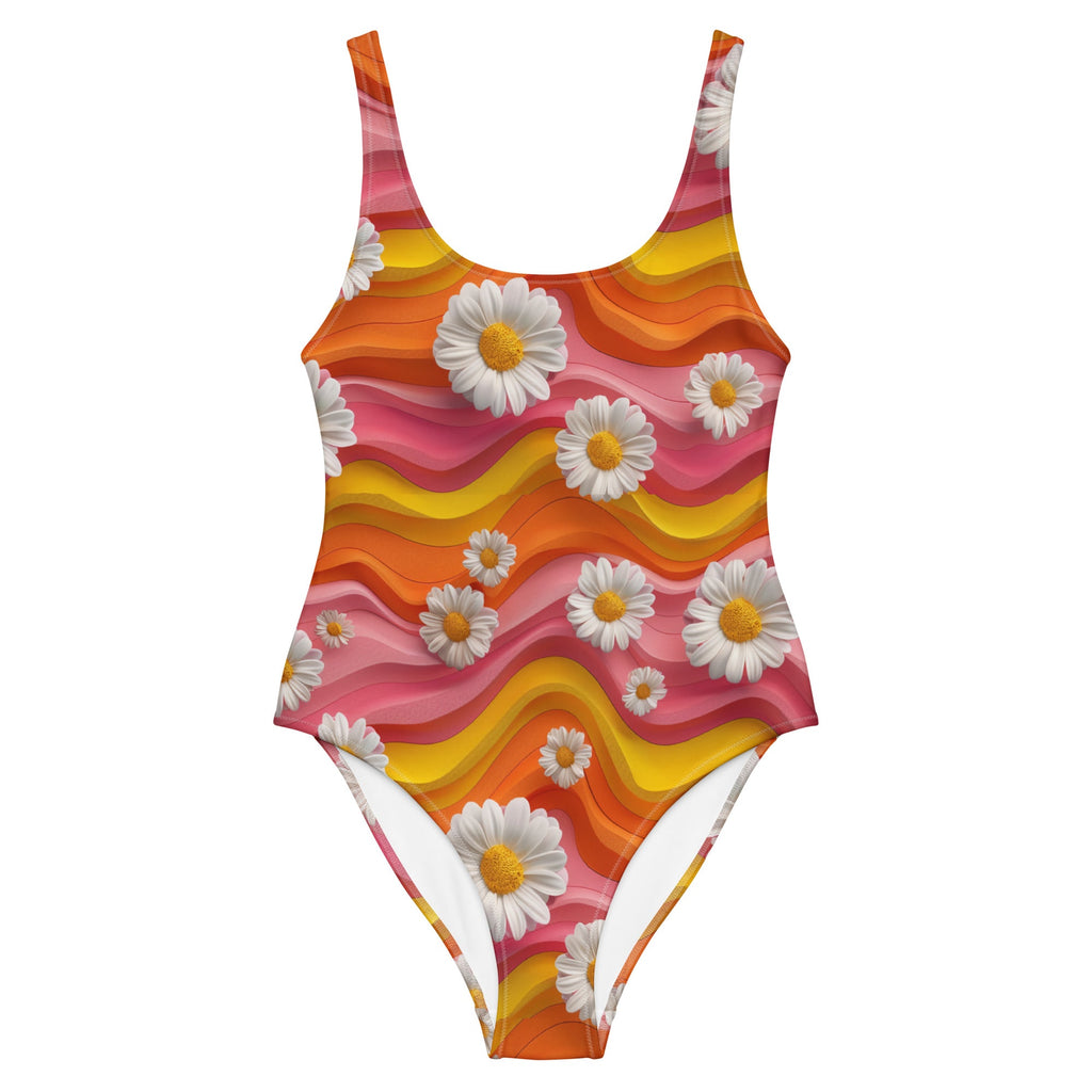 Yeehaw Groovy Floral One-Piece Swimsuit