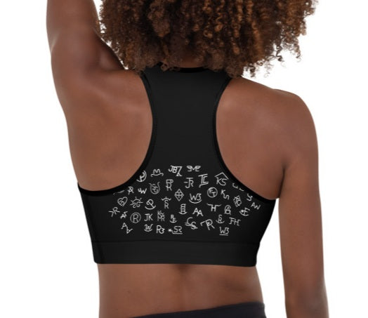 White Cattle Brands Sports Bra