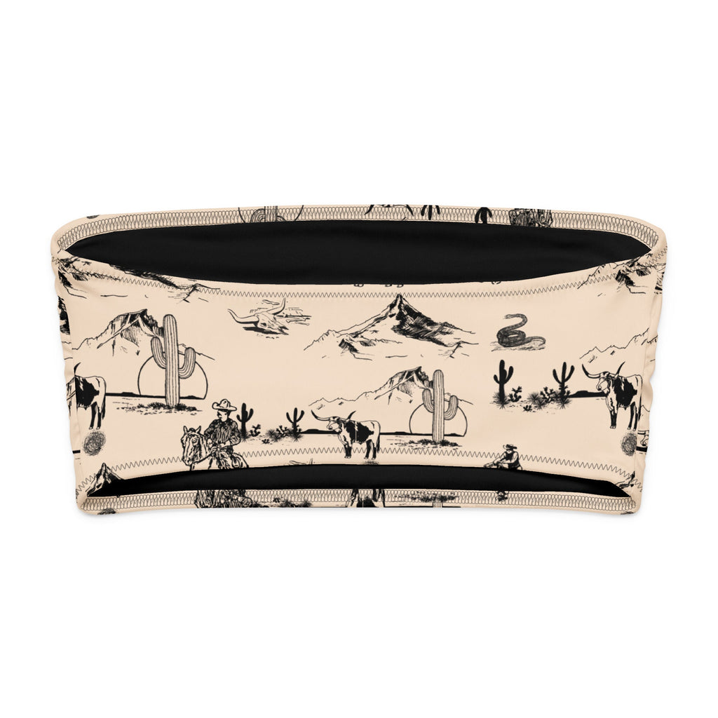 YEEHAW Cowboy Ranch Recycled bandeau bikini top