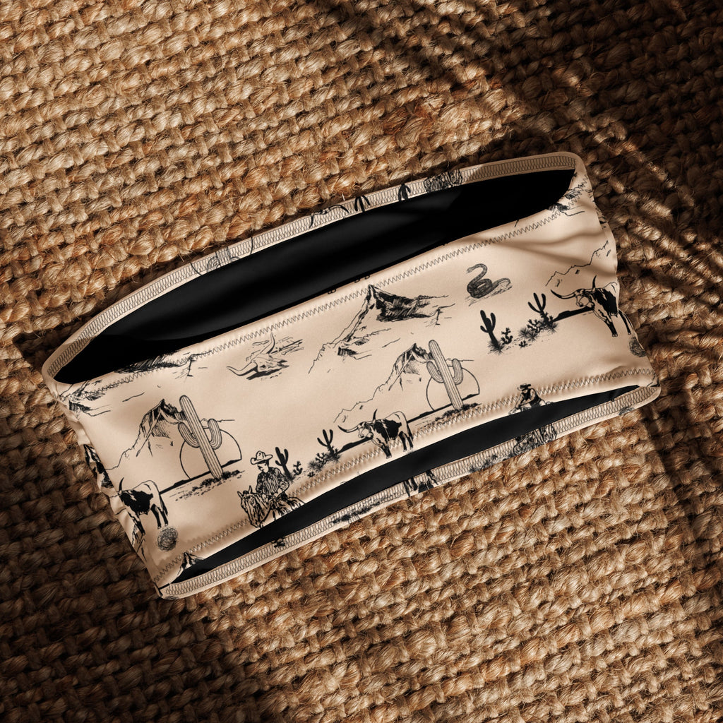 YEEHAW Cowboy Ranch Recycled bandeau bikini top