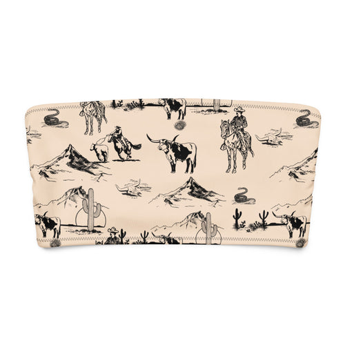 YEEHAW Cowboy Ranch Recycled bandeau bikini top