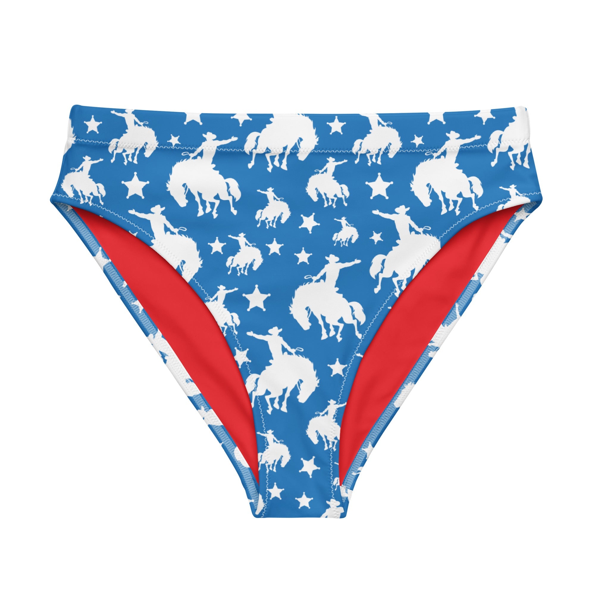 Yeehaw Blue Rodeo Cowboy Bikini Bottom