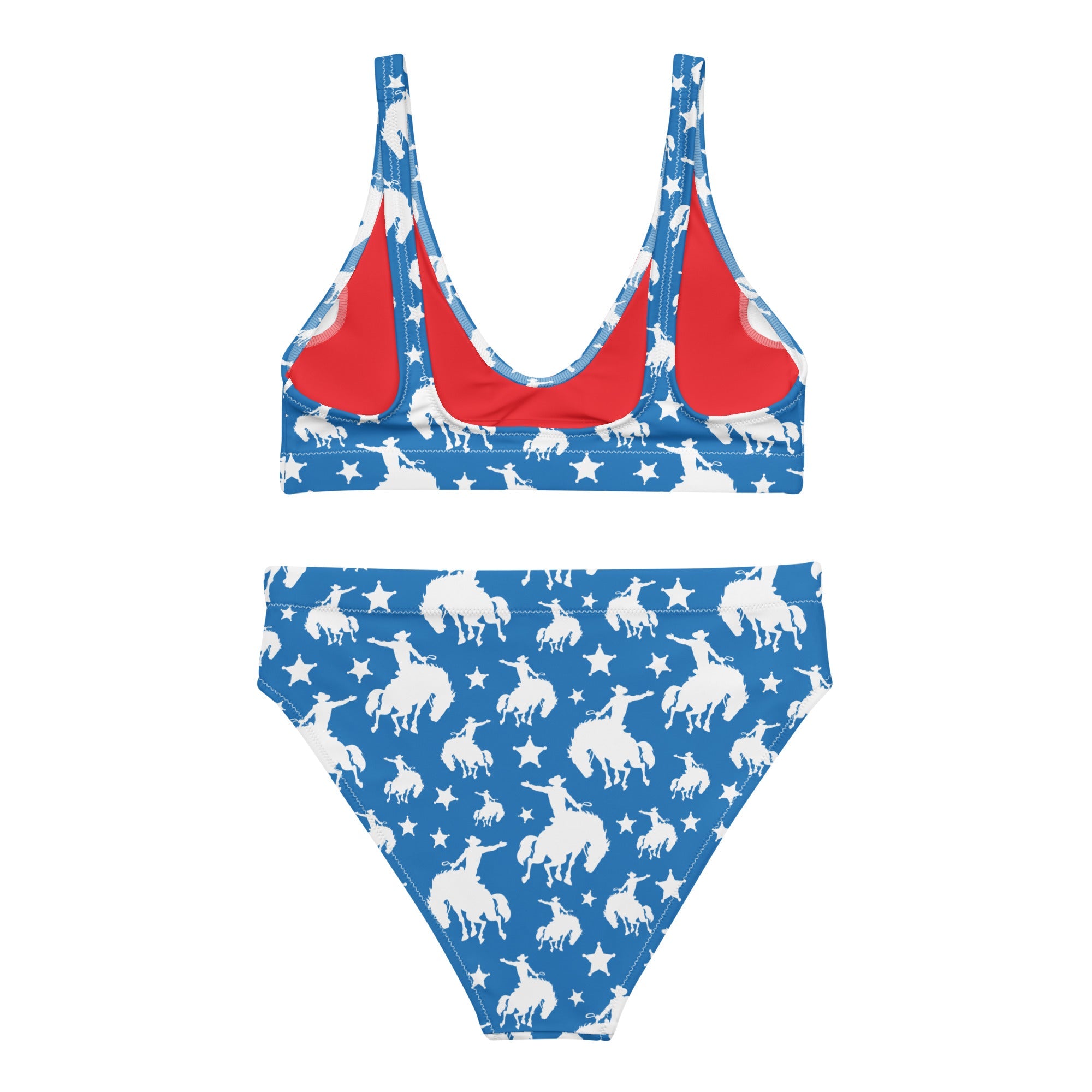 Yeehaw Blue Rodeo Cowboy Bikini