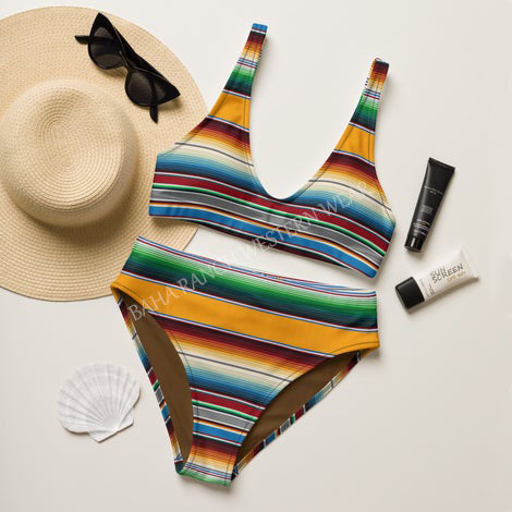 Yeehaw Mustard Serape Bikini