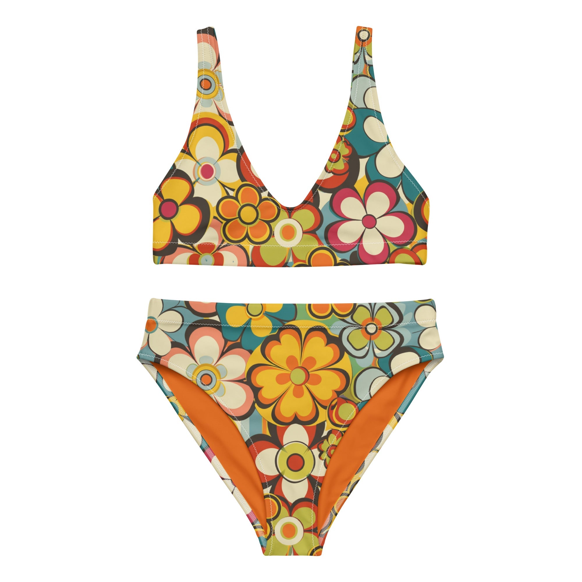 Yeehaw Woodstock Retro Floral Bikini