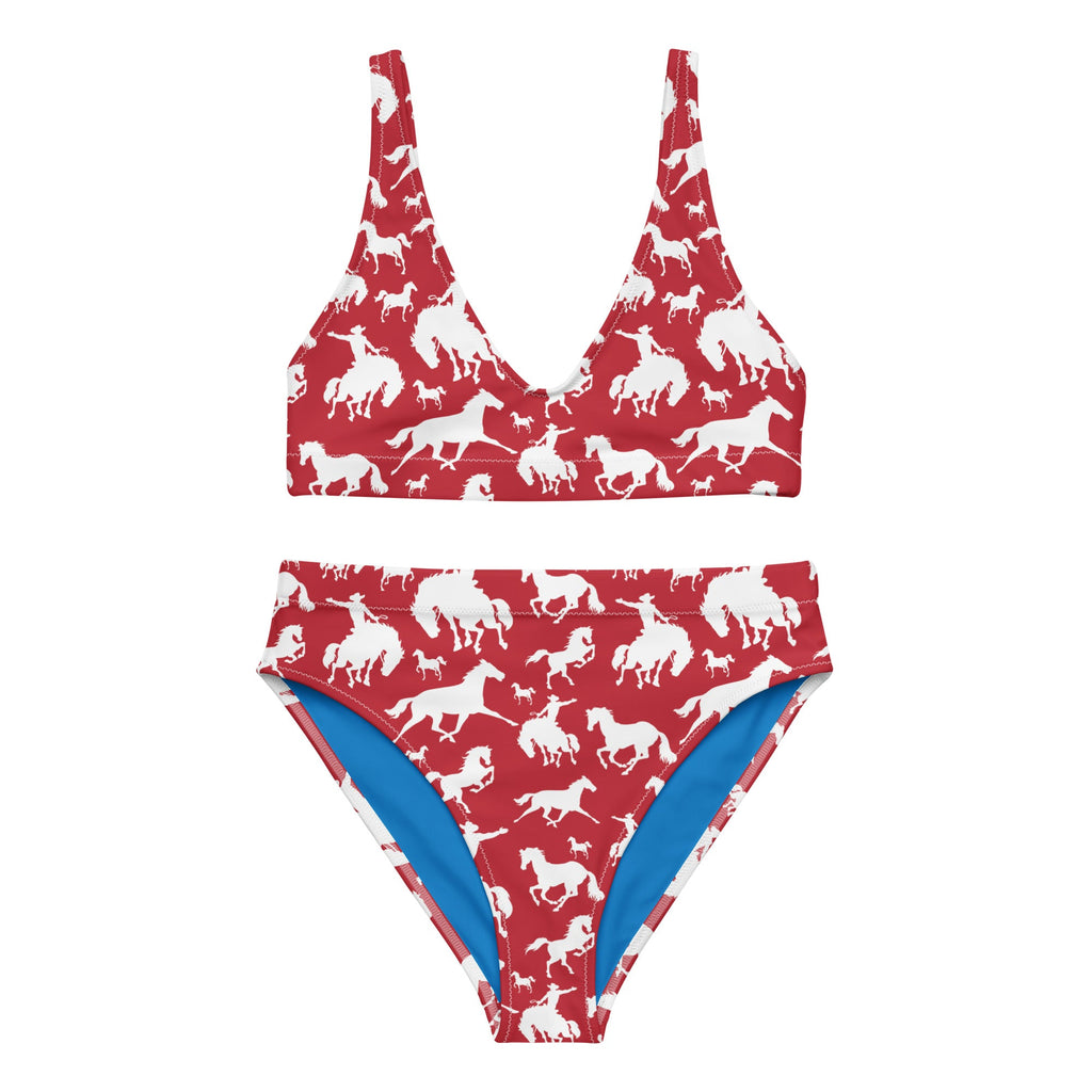 Yeehaw Red Rodeo Cowboy Bikini