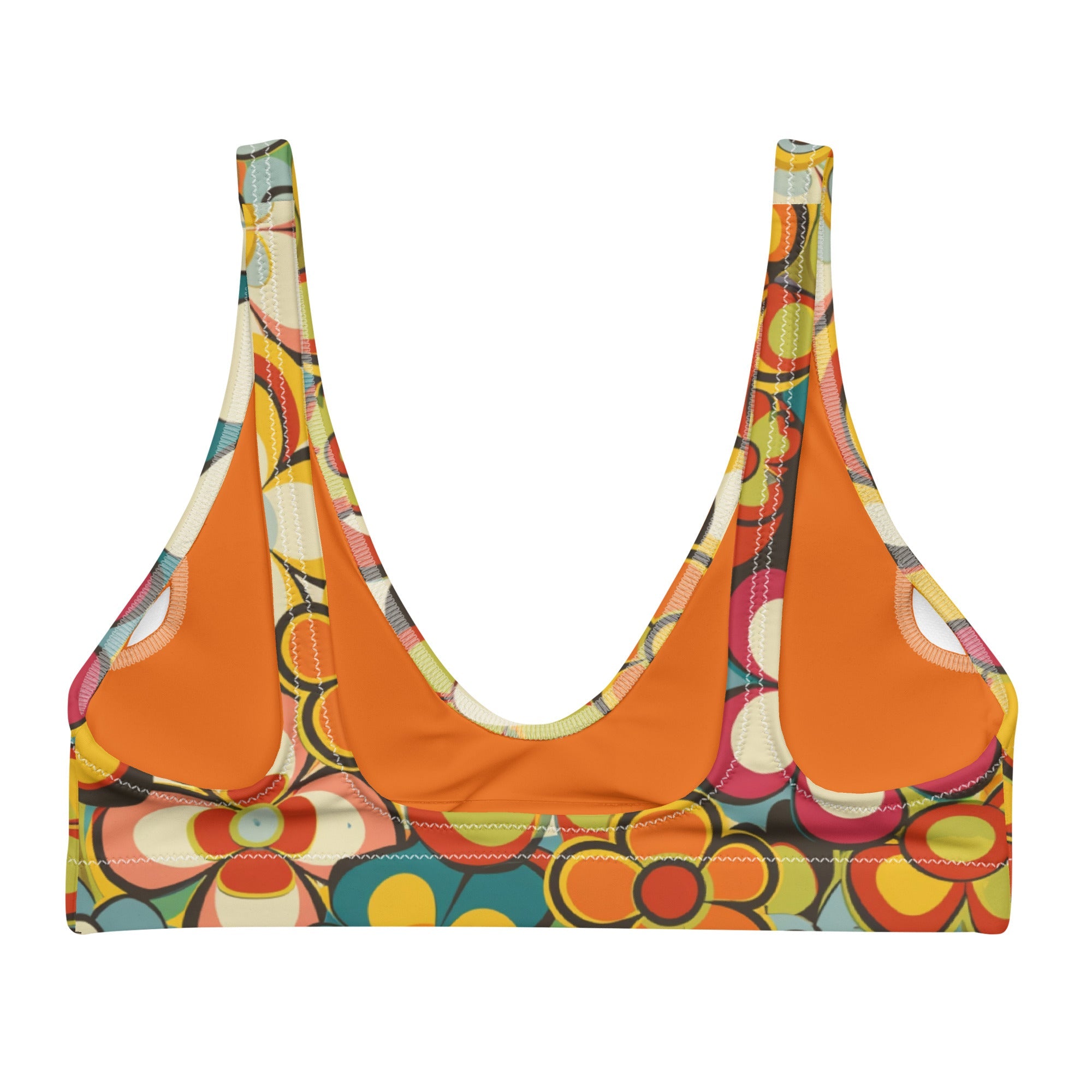 Yeehaw Woodstock Retro Floral Bikini Top