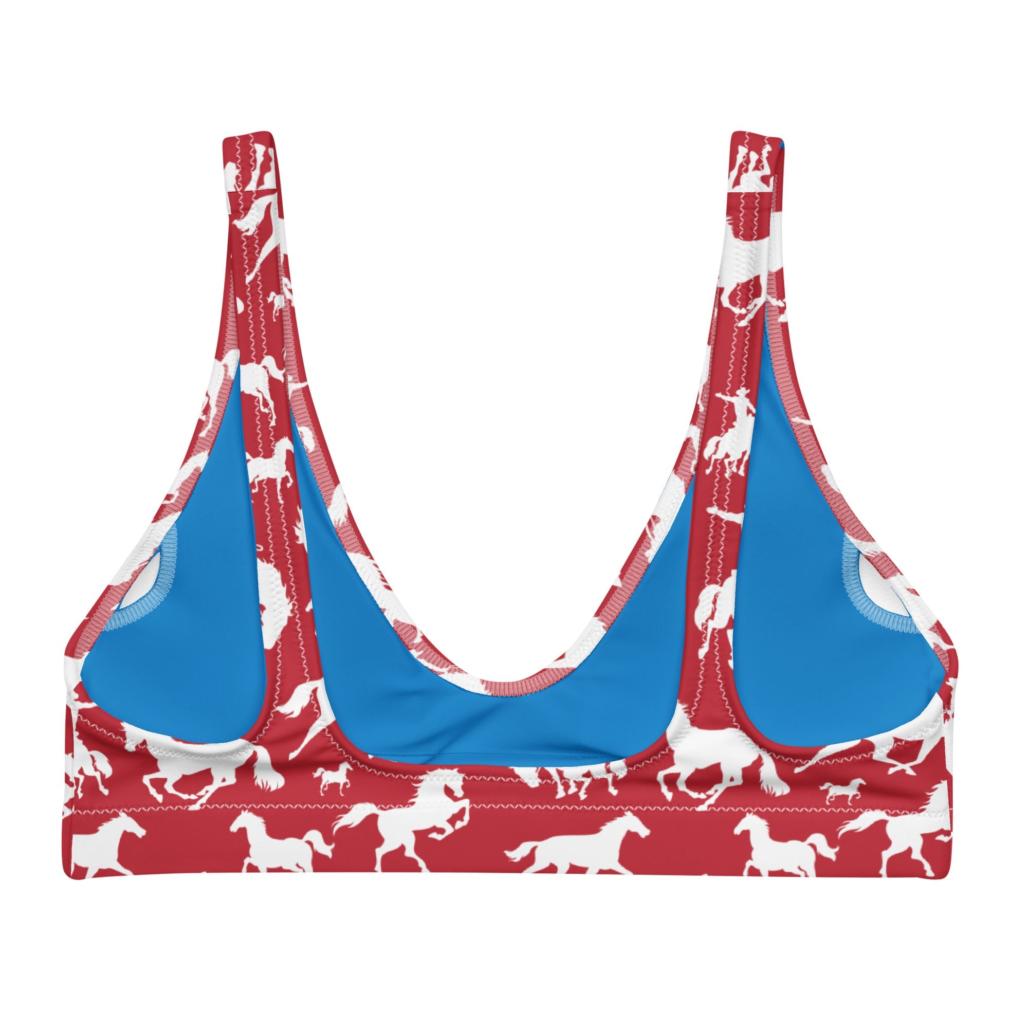 Yeehaw Red Rodeo Cowboy Bikini Top