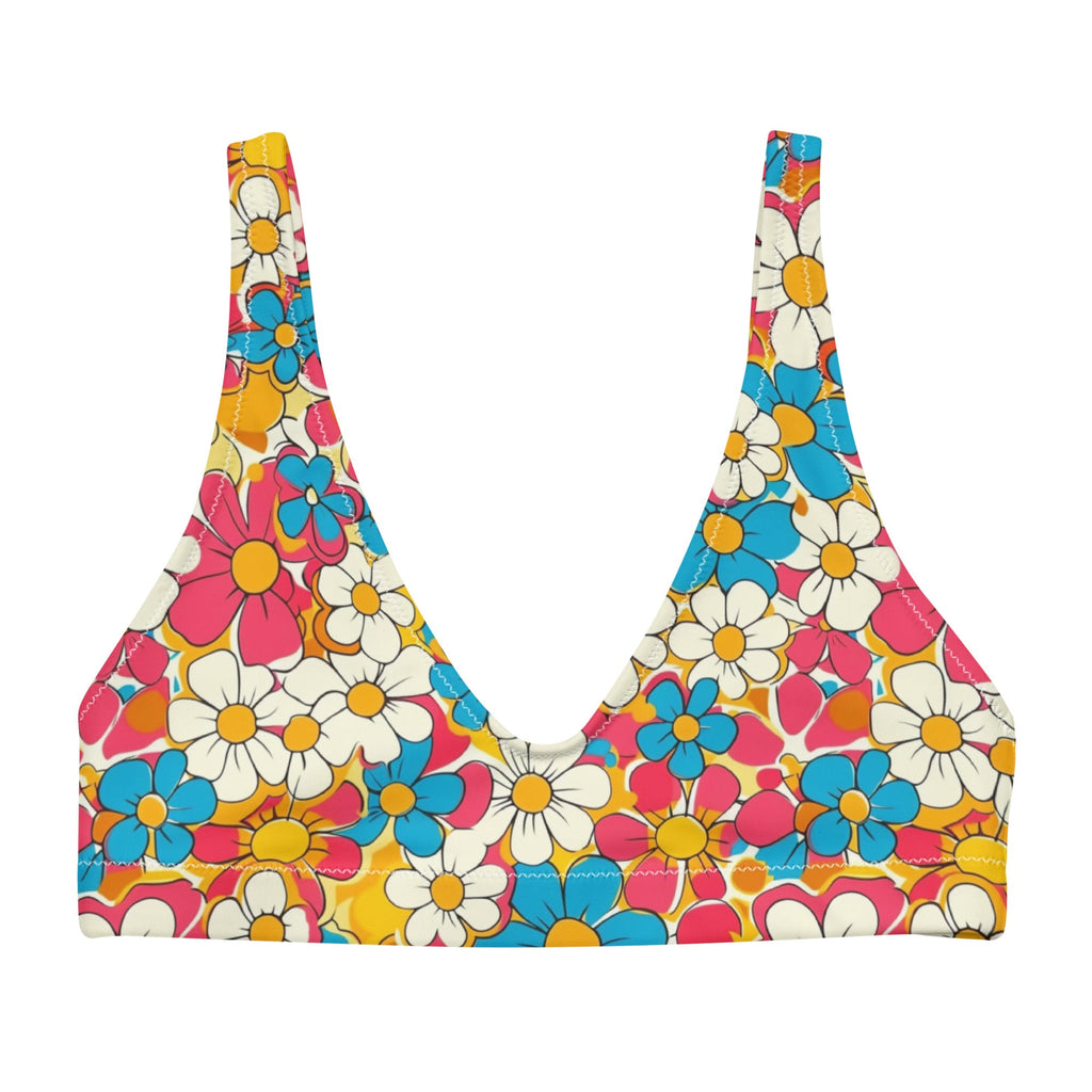 YEEHAW Flower Child Retro Bikini Top