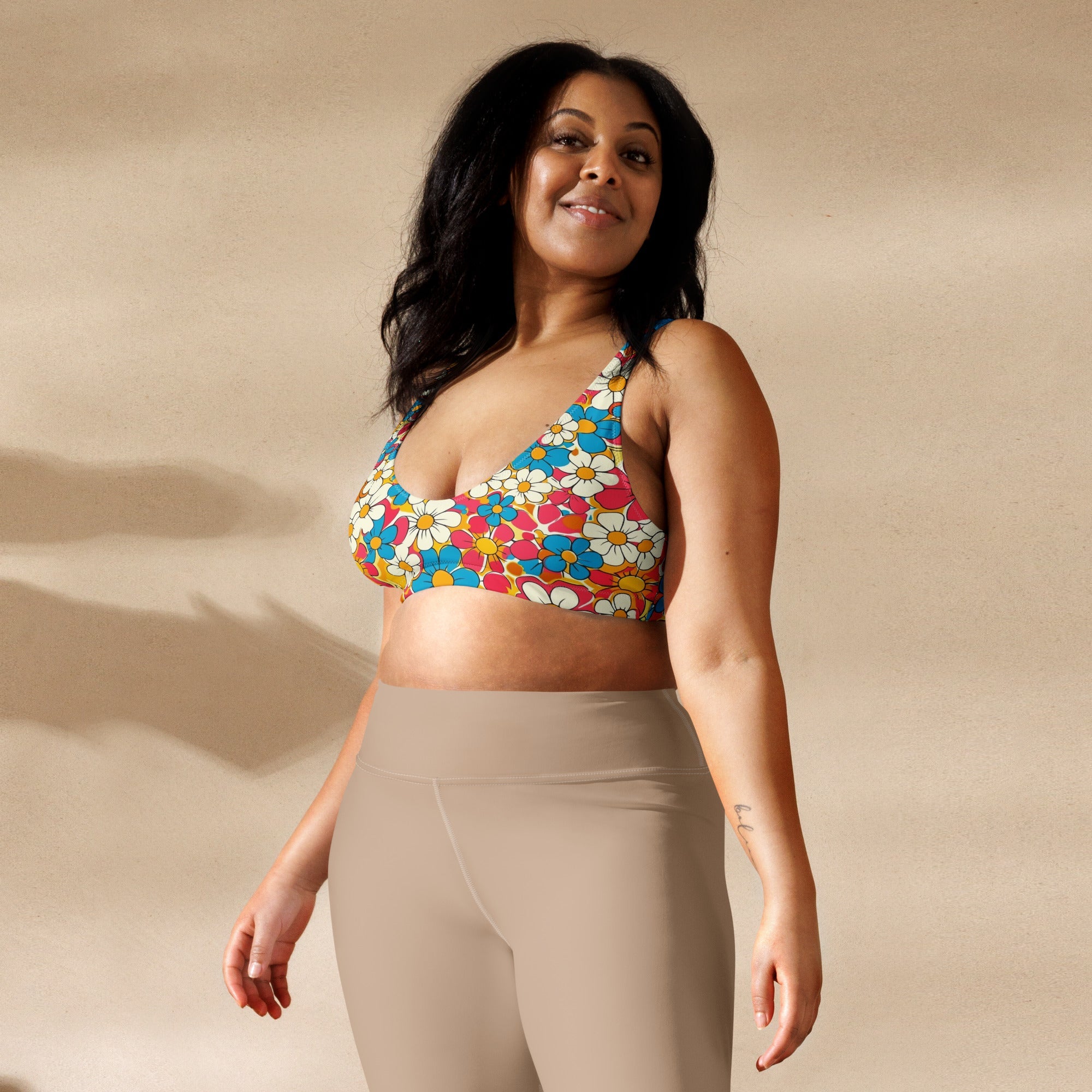 YEEHAW Flower Child Retro Bikini Top