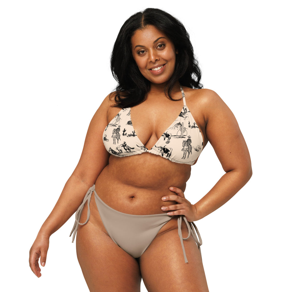 YEEHAW Cowboy Ranch Bikini top